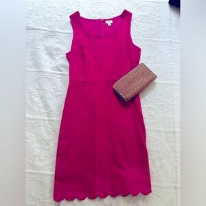 J crew scalloped dress
